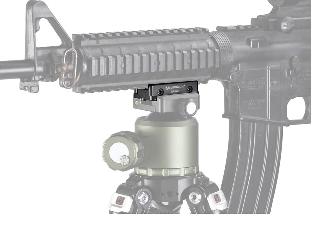 NP-60N Picatinny NATO Arca-Swiss Tripod Dovetail Adapter Mount Arca