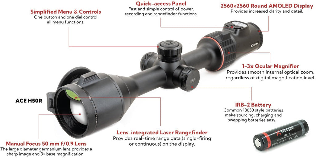 Sale! Nocpix ACE H50R Thermal Scope 640
