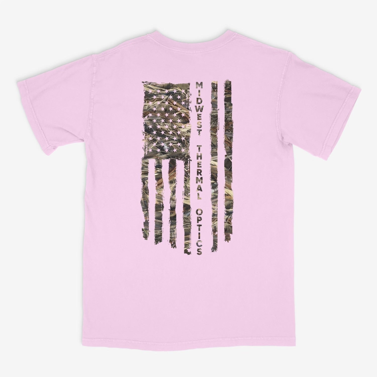 MTO Flag T-Shirt - Pink Camo - Comfort Colors