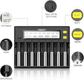 SMART BATTERY CHARGER C8 US 8 Bay Smart Charger 18650 MI BOXER