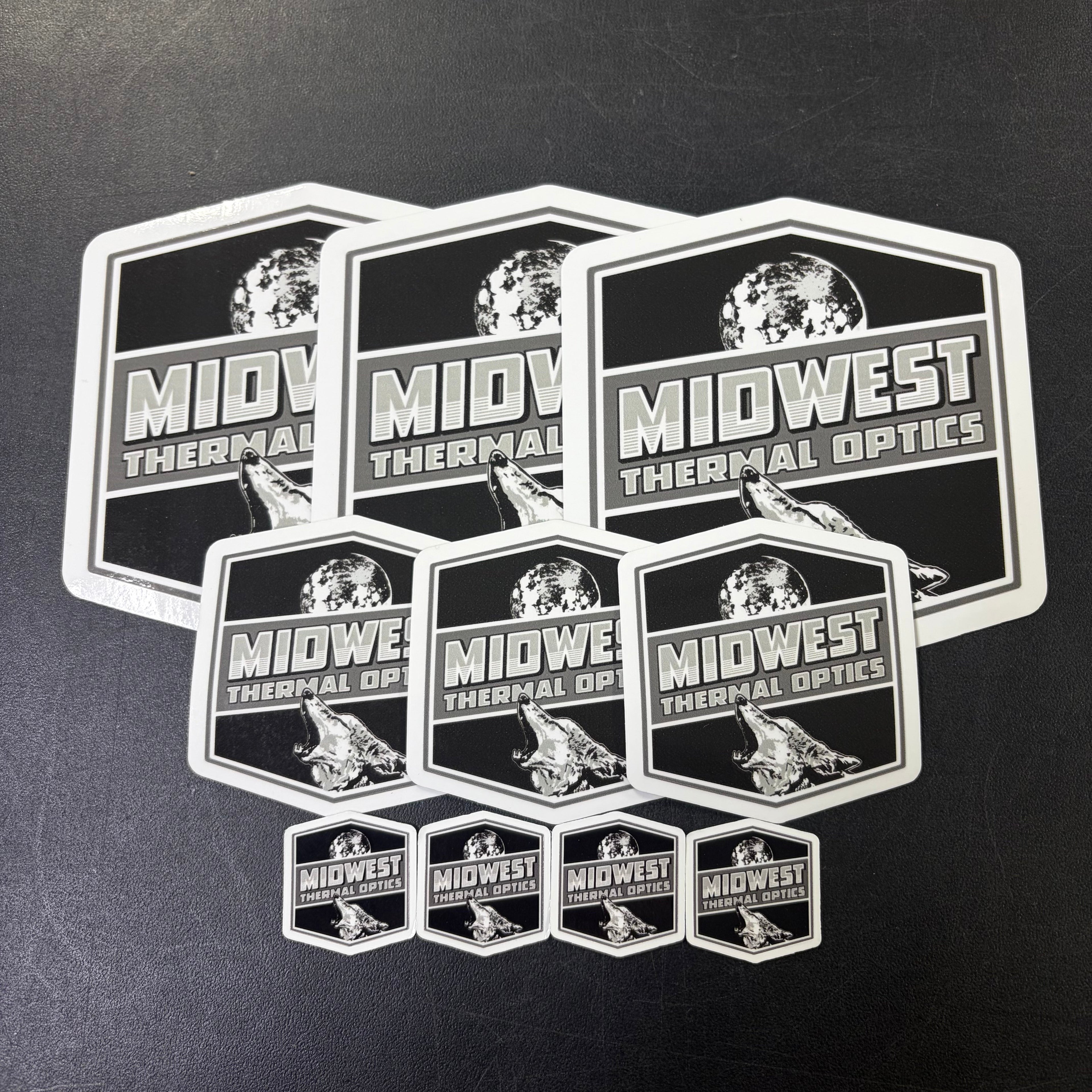Midwest Thermal Optics 10-Pack Sticker Bundle – Waterproof Decals