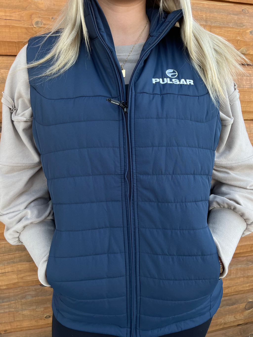 Pulsar Navy Quilted Blue Vest