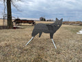 Life Size SR500 Coyote Steel Target with Reactive Vital & Legs - Side Profile