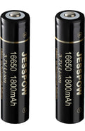 16650 Rechargeable Batteries W/ Button Top (2 Pack) For Bering